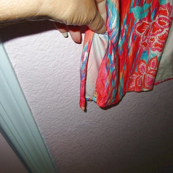 New COCO REEF Swimsuit Size S COVERUP Crochet TASSELS V-Neck DRESS Beach BOHO - Picture 6 of 11